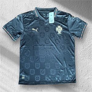 Puma Charcoal Soccer Jersey with Emblem